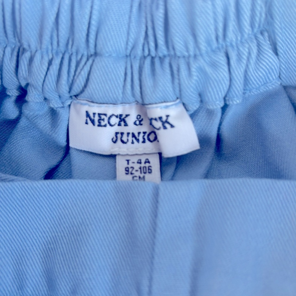 NWOT NECK & NECK KIDS EUROPEAN STYLE KIDS’ OVERALLS  BLUE SIZE 4 MADE IN SPAIN - Picture 9 of 11